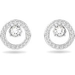 Brincos femininos simples e elegantes com zircônia cúbica brilhante