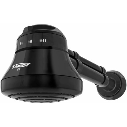 CHUVEIRO ELÉTRICO - DUCHA FAMINHO 4T BLACK 127V 5400W COM CANO 30CM - FAME