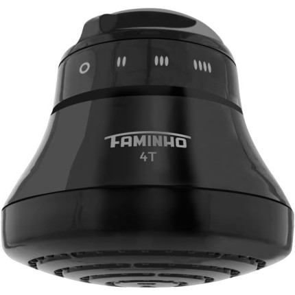 CHUVEIRO ELÉTRICO - DUCHA FAMINHO 4T BLACK 220V 6800W - FAME