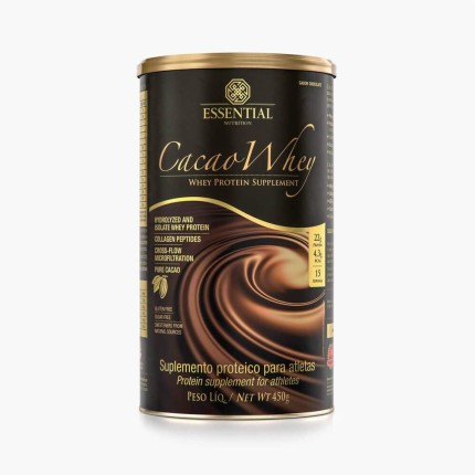 Cacao Whey 420G Essential Nutrition Lata 15 Doses