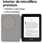 Capa Compatível com Kindle 11ª Geração 2022 de 6 polegadas apenas para Modelo Nº: C2V2L3 e RS23CV, com Função ON/OFF ((ATENÇÃO: Não adequada para modelo Paperwhite11 de 6,8 pol)) (Preto) - Imagem 2