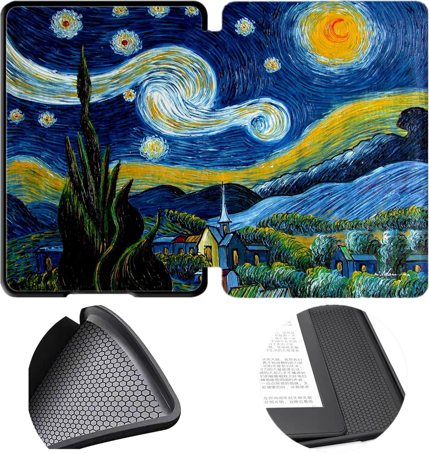 Capa-macia-para-Kindle-serve-apenas-para-8a-Geracao-de.jpg Capa macia para Kindle (serve apenas para 8ª Geração de 2016, modelo: SY69JL) com Auto Wake/Sleep, capa protetora à prova d'água