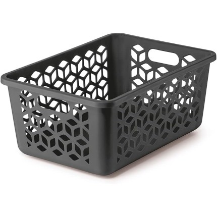 Cesto Organizador Caixa Multiuso Preto 28 Cm, UZ