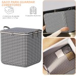 Cesto Organizador Cesto de Roupa, 110 Litros 52 x 40 x 52 cm de não Tecido para Guarda-Roupa Armário Garagem