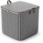 Cesto Organizador De Roupas Dobrável Grande Caixa Organizadora Multiuso Lavanderia Quarto Guarda Roupas Brinquedos Compacto Resistente Tecido Respirável Alta Capacidade (58x48)