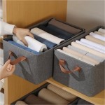 Cesto Organizador Multiuso Dobrável 25L Com Alça, Caixa Organizadora Para Roupas, Guarda Roupa, Gavetas, Brinquedos (2) - Imagem 2