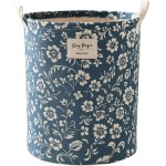 Cesto Organizador Roupa Suja Dobrável Multiuso 25l Grécia - Azul