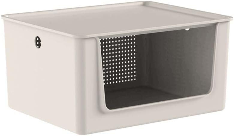Cesto-Organizador-com-Tampa-e-Abertura-Frontal-Flow-Ou-16.jpg Cesto Organizador com Tampa e Abertura Frontal Flow Ou 16 Litros 34,5 x 27,5 x 17,7 cm Cor:Bege