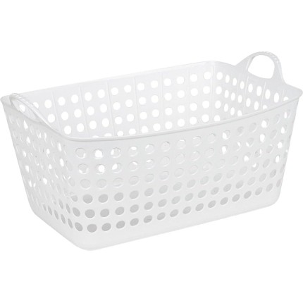 Cesto Retangular Flexível, 22L, Branco, Arthi