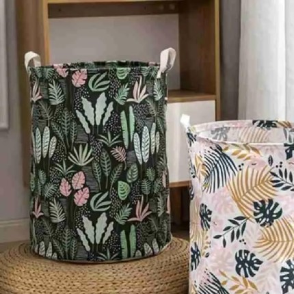 Cesto Roupa Suja Organizador Dobrável Banheiro Lavanderia