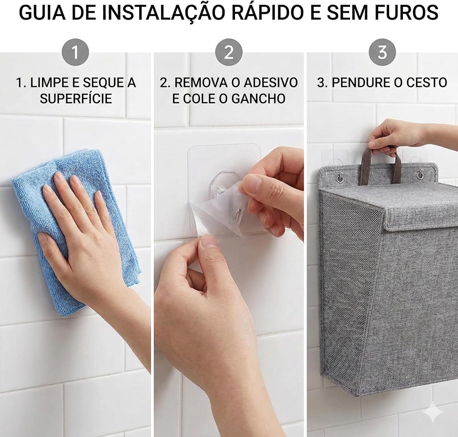 Cesto-Suspenso-Dobravel-para-Lavanderia-Organizador-de-Roupas-Sujas.jpg Cesto Suspenso Dobrável para Lavanderia - Organizador de Roupas Sujas de Parede, Alta Capacidade com Textura Mesclada
