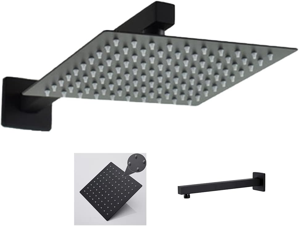 Chuveiro-Ducha-20x20-Inox-Preto-Fosco-Suporte-Parede-Quadrado-Luxo.jpg Chuveiro Ducha 20x20 Inox Preto Fosco Suporte Parede Quadrado Luxo Banheira Area Externa Piscina Banheiro