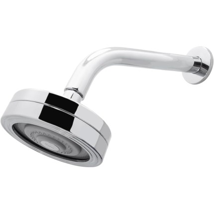 Chuveiro Ducha Alta Pressão para Aquecedor a Gás e Solar Metal Cromado Auto Limpante Articulável