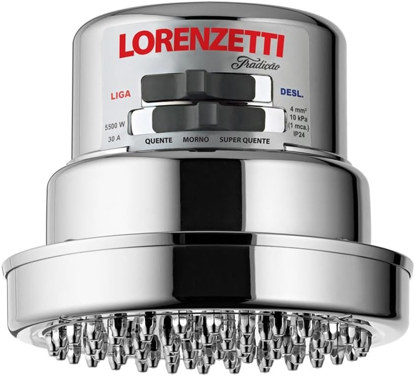 Chuveiro-Tradicao-127V-5500W-Lorenzetti-7514205-Cromado-Pequeno.jpg Chuveiro Tradição 127V 5500W, Lorenzetti, 7514205, Cromado, Pequeno