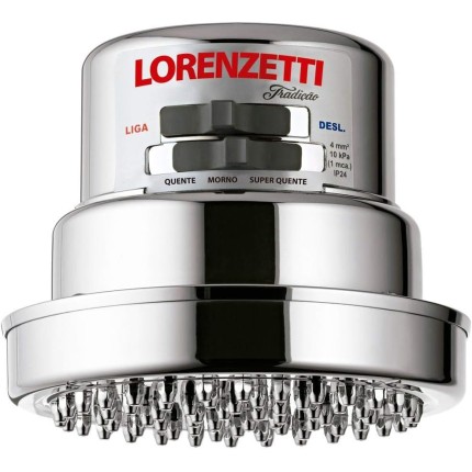 Chuveiro Tradição 220V 6800W, Lorenzetti, 7514200, Cromado, Pequeno