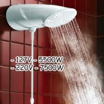 Chuveiro ducha Top jet Multitemperaturas 127V ou 220V, Ducha com Controle de Temperatura(110V) - Imagem 2