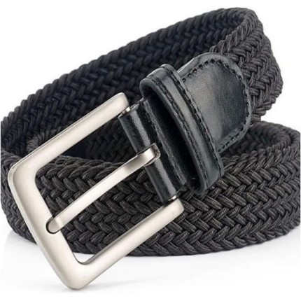 Cinto Elástico Masculino Casual Trançado Elastano Sport