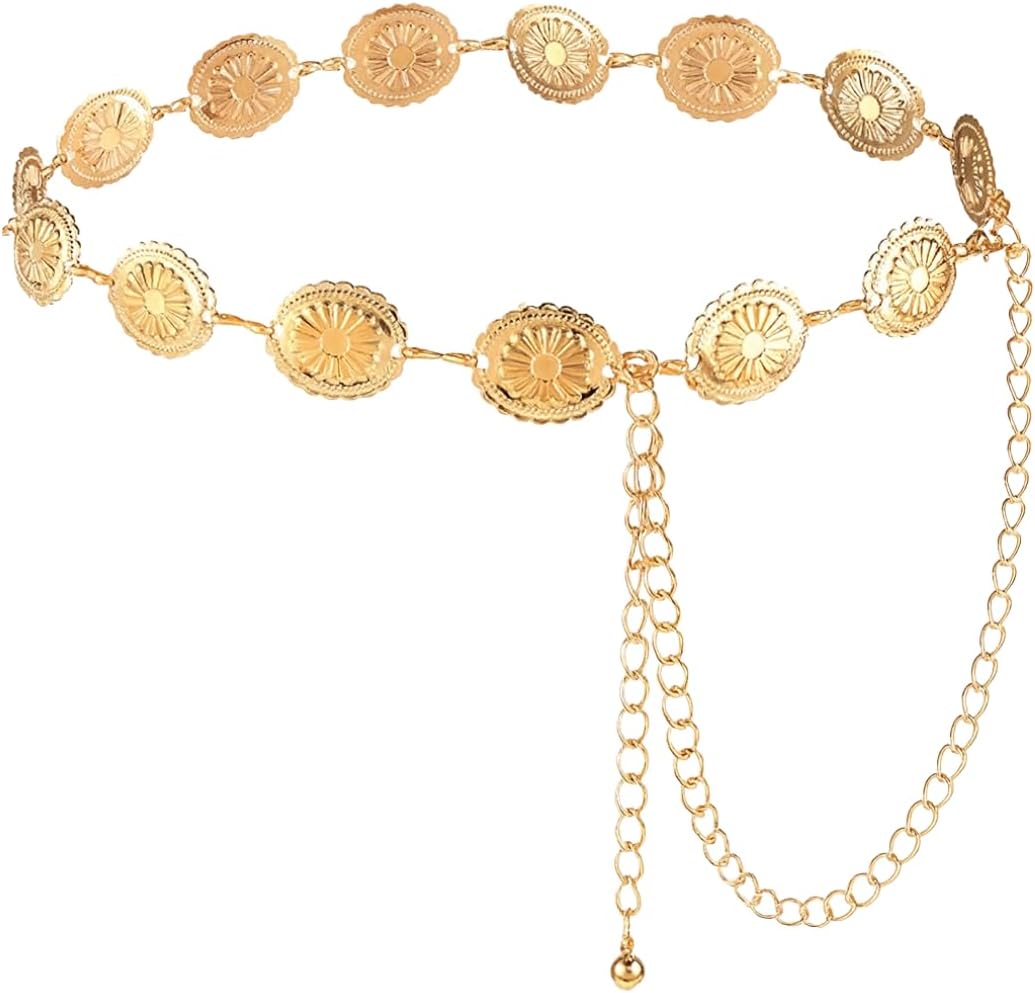 Cinto-Feminino-Western-Boho-Chic-Ajustavel-–-Corrente-de-Metal.jpg Cinto Feminino Western Boho Chic Ajustável – Corrente de Metal com Margaridas, Elegância para Vestidos e Looks Festival