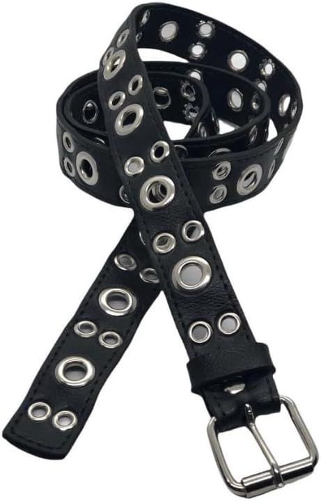 Cinto-Feminino-com-Ilhos-e-Fivela-Prata-Moda-Punk-Rock.jpg Cinto Feminino com Ilhós e Fivela Prata, Moda Punk Rock - Sol