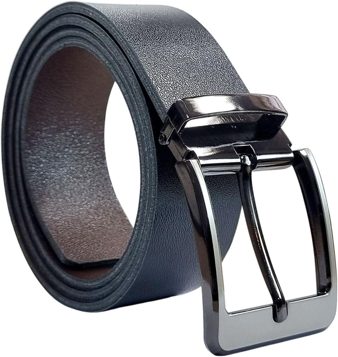 Cinto-Masculino-Casual-Couro-Bovino-Tradicional-Fivela-Removivel-Luxo-Elegante.jpg Cinto Masculino Casual Couro Bovino Tradicional Fivela Removível Luxo Elegante Dupla Face Preto e Marrom 4 cm