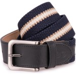 Cinto Masculino com regulagem Couro Legítimo Elástico Casual