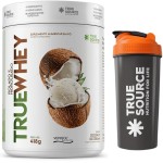 Combo True Source Whey Protein Hidrolisado e Isolado c/colágeno Verisol (418g, COCONUT ICE CREAM)