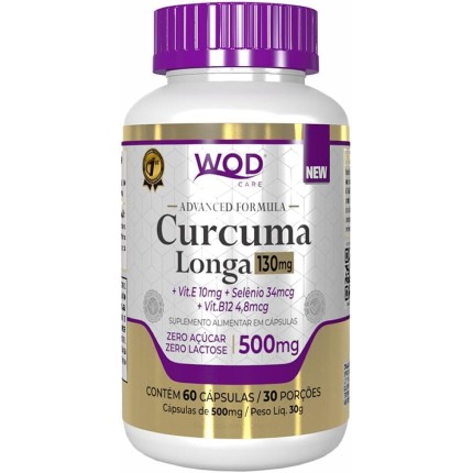 Cúrcuma Longa - 60 Cápsulas - Wod Nutrition