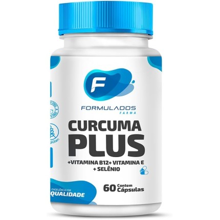Curcuma plus (Curcuma+Vitamina B12+ Vitamina E + Selênio) - 60 Cápsulas