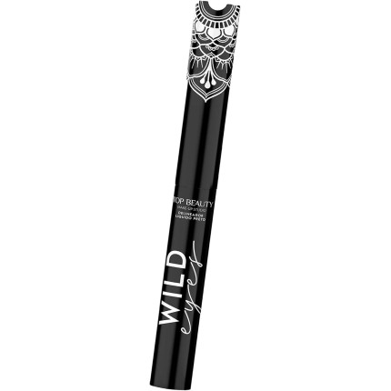 DELINEADOR LIQUIDO TOP BEAUTY WILD EYES PRETO, Tamanho: 1 Contagem (Pacote de 1)