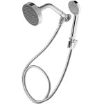 DUCHA FRIA 4" REDONDA COM DESVIADOR METAL E MANGUEIRA 1,8 METROS CROMADA - FAME