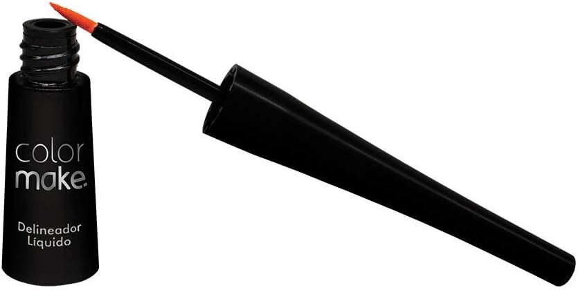 Delineador-Liquido-3Ml-Colormake-Laranja-Neon.jpg Delineador Líquido 3Ml, Colormake, Laranja Neon
