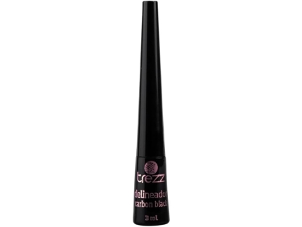 Delineador Líquido Carbon Black Trezz Alta Pigmentação Secagem Rápida