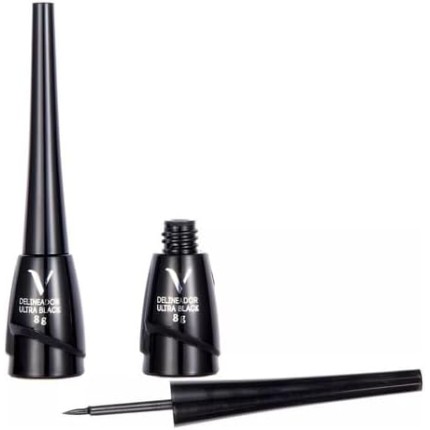 Delineador Liquido Vivai A Prova De Água Preto Ultra Black