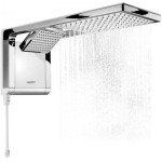 Ducha Acqua Duo Ultra Branco e Cromado 6800W com Haste para Controle da Temperatura com Comando Eletrônico e Jato Direcionável - Lorenzetti - Imagem 2
