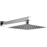 Ducha Chuveiro Quadrado Slim 20x20 com braço solar e gás - Westing