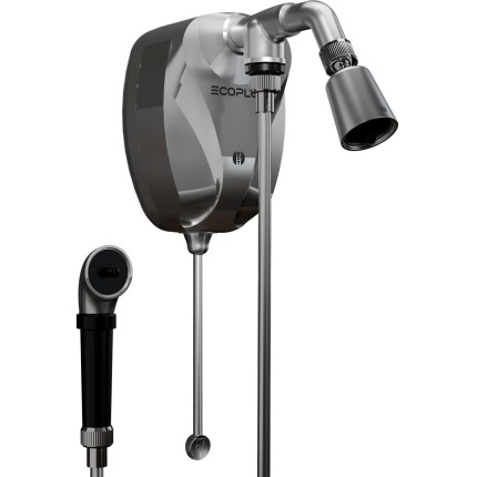 Ducha Elétrica Chuveiro Kdt Eco Plus 7500w 220v Chuveirinho Mangueira Prata