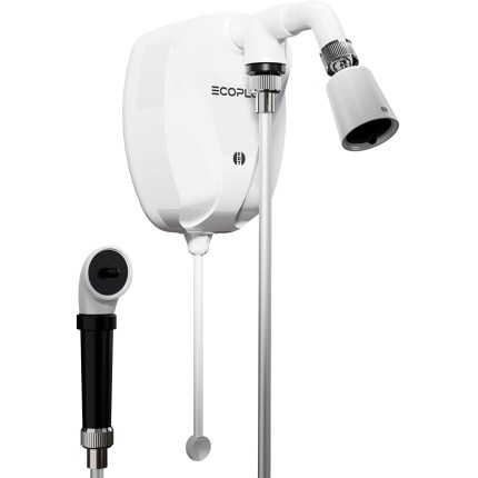 Ducha Elétrica Chuveiro Kdt Eco Plus Chuveirinho Mangueira 7500w 220v Super Jato Branco