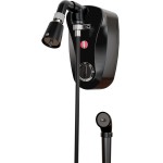 Ducha Elétrica KDT Octo 8T 8800W 220V Chuveiro 8 Temperaturas Chuveirinho Mangueira Desviador Black Preta Brilho - Imagem 2