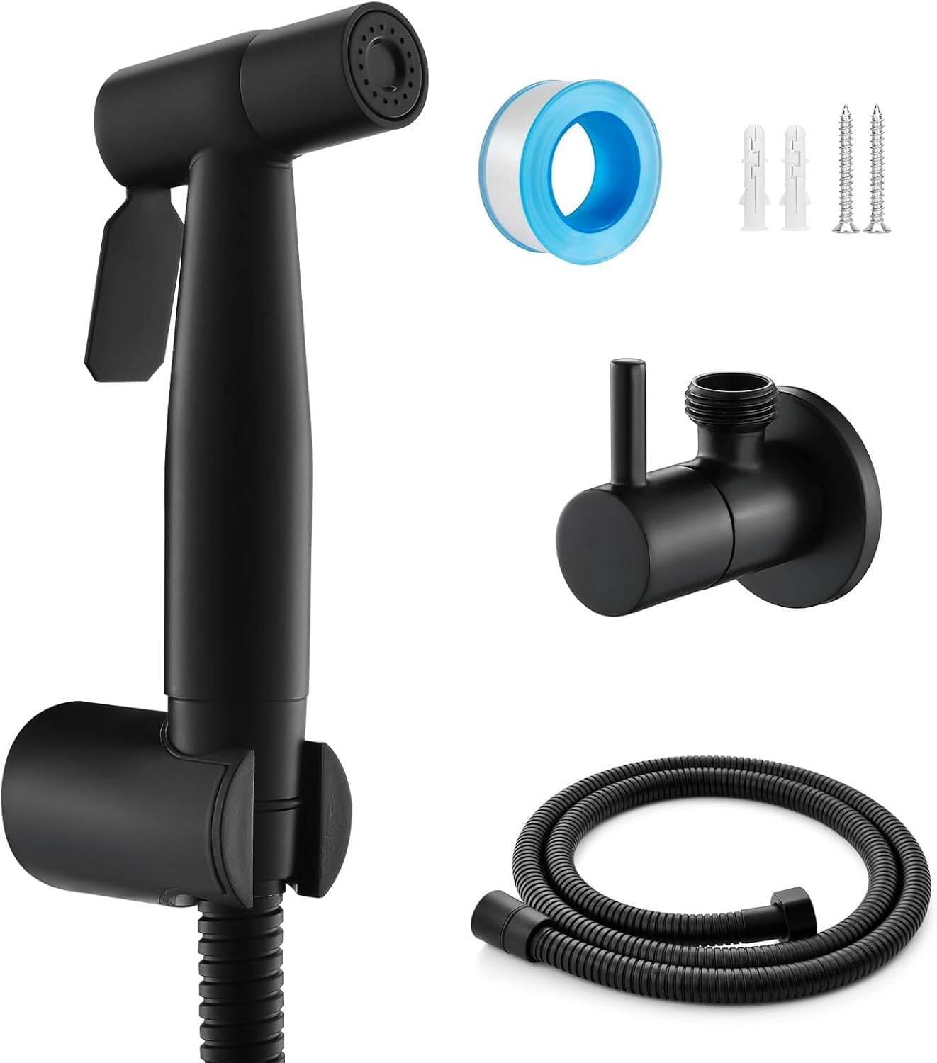 Ducha-Higienica-Luxo-100-Metal-–-Chuveiro-para-Banheiro-com.jpg Ducha Higiênica Luxo 100% Metal – Chuveiro para Banheiro com Acabamento Preto Fosco, Design Moderno e Durável, Valvula de 1/2 polegada, Mangueira 1,50m Inclusa (preto)
