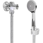 Ducha Manual Luxo C/Desviador E Mangueira Flexivel