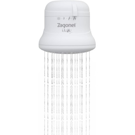 Ducha Multitemperatura Zagonel Ideale Plus 4T 6800W 220V Branco