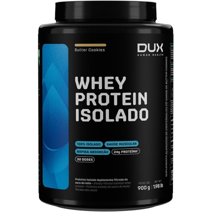 Dux - Whey Protein Isolado - 900g - Butter Cookies