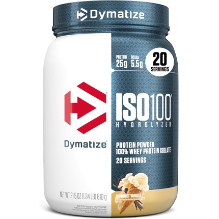 Dymatize Iso 100 Whey Protein Vanilla 1.3Lb 600Gr