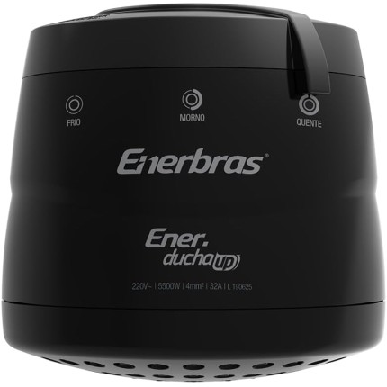 Enerbras Chuveiro Elétrico Enerducha up 5500w/220v 3 temperaturas Preta