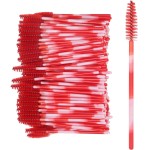 Escova de cílios, acessório prático e seguro para maquiagem, para mulheres (vermelho grande)