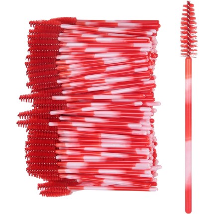 Escova de cílios, acessório prático e seguro para maquiagem, para mulheres (vermelho grande)
