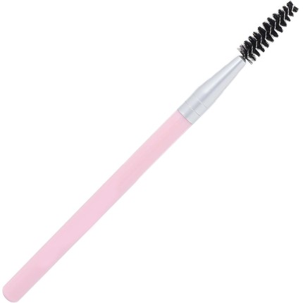 Escova de cílios com capa protetora Varinha de rímel portátil para extensão de cílios e aplicação de maquiagem rosa