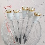 Escova de cílios diamante varinhas de rímel Spoolies tubo de cristal ferramentas de pincel de maquiagem - Imagem 2
