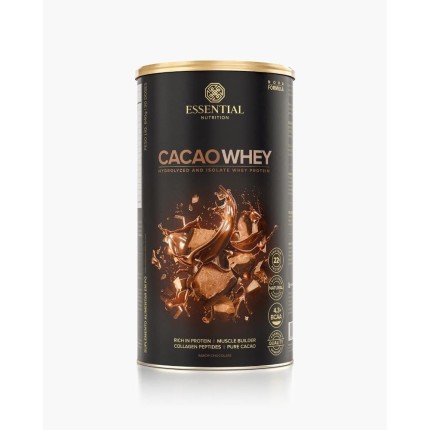 Essential Nutrition - Cacao Whey Lata 840g 30 doses
