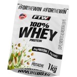 FTW 100% Whey Protein com Proteína Concentrada WPC, para Atletas com Alto Valor Biológico, Suplemento Pós-Treino Sem Glúten - Refil 1kg (Sabor Pistache)